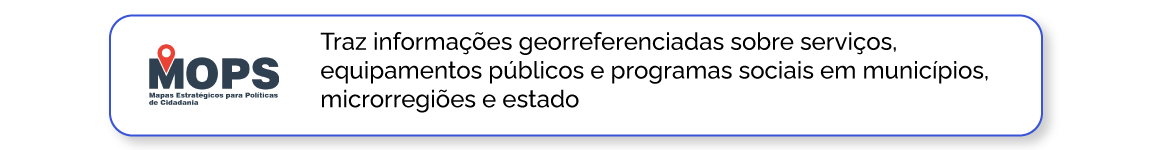 MOPS, Informações georreferenciadas sobre serviços, equipamentos públicos e programas sociais